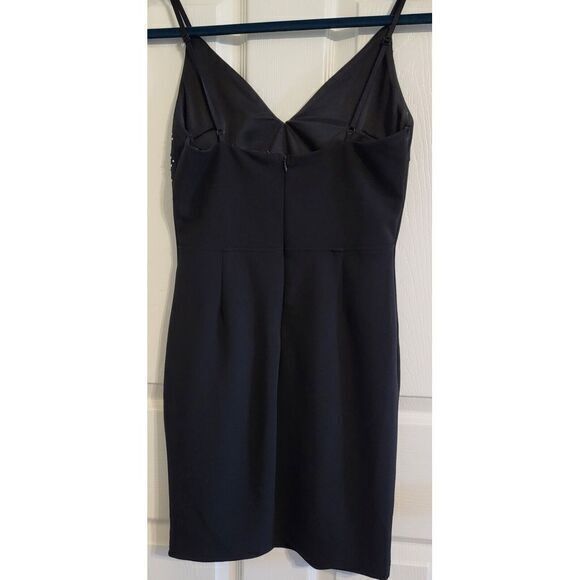 Papaya Womens Dress Black Size S Bedazzle Glitter Sequence Sheath Made In‎ USA - Picture 2 of 9